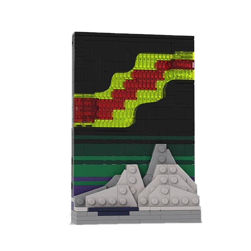 Aurora Borealis MOC Space Exploration Diorama Building Kit - 2