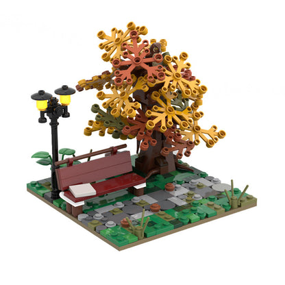 Autumn Park Building Kit | LEGO-Compatible MOC - 1