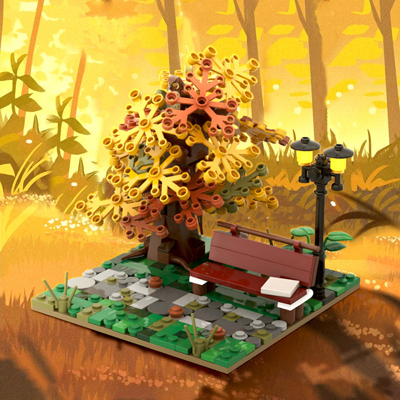 Autumn Park Building Kit | LEGO-Compatible MOC - 2