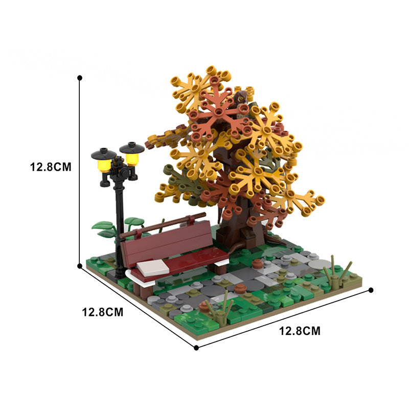 Autumn Park Building Kit | LEGO-Compatible MOC - 3