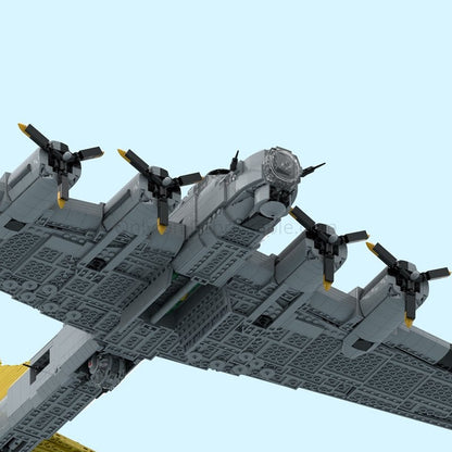 B-17 Flying Fortress Heavy Bomber MOC Building Kit - 4