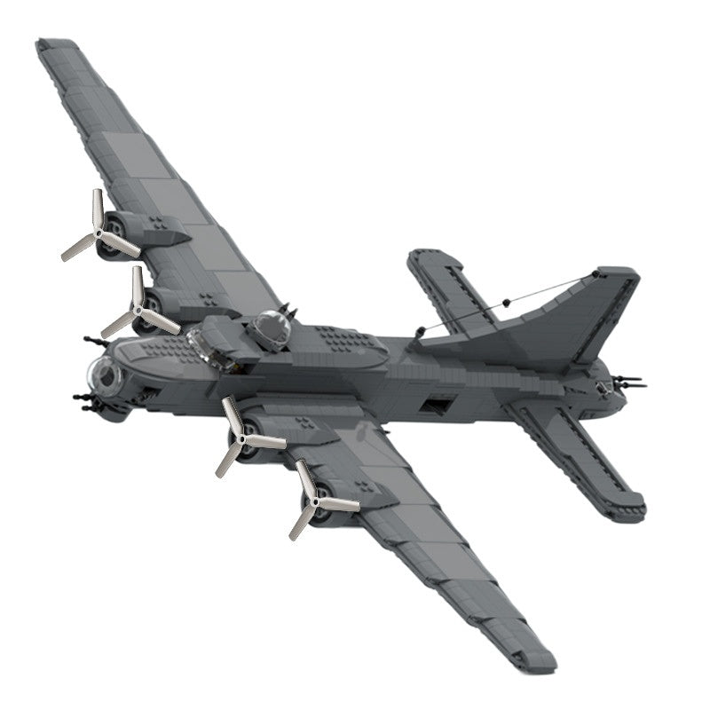 B-17 Flying Fortress WWII Bomber Plane Building Kit | LEGO-Compatible MOC - 5