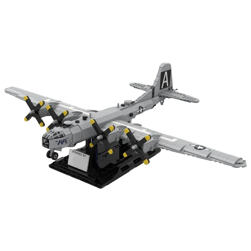 B-29 Four-Engine Heavy Bomber 1:72 Scale MOC Building Kit - 1