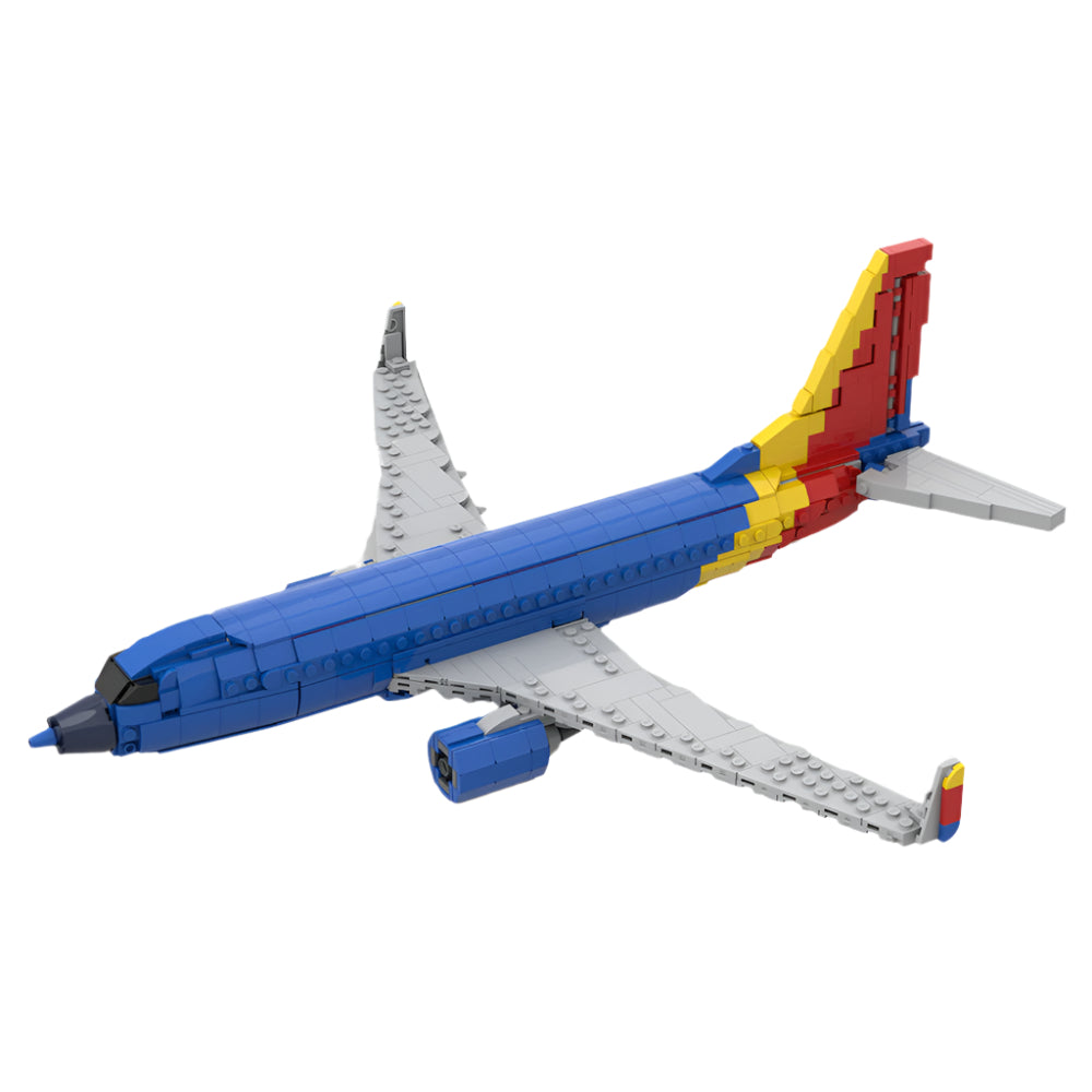 B737-700 Narrow-Body Airliner Building Kit | Blue & Yellow Livery - 1