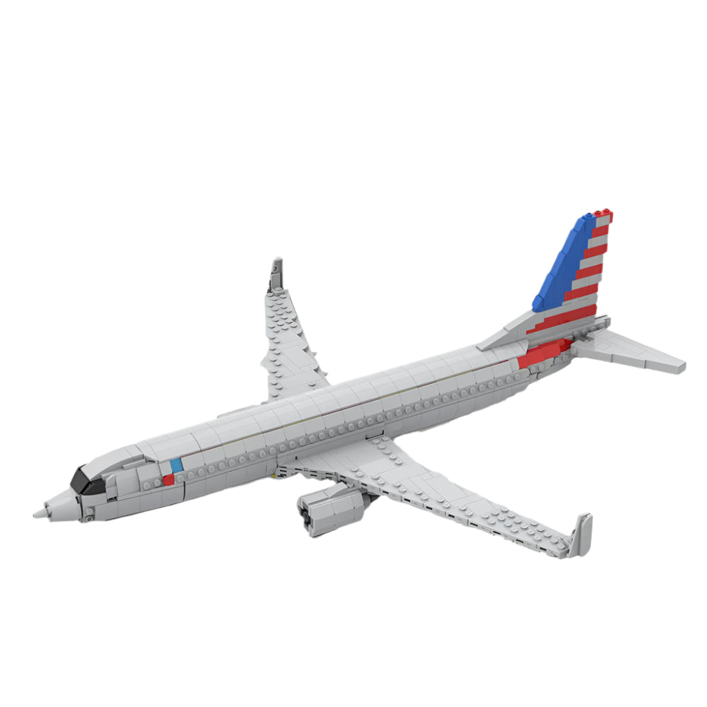 B737-800 Commercial Airliner Building Kit | Classic Silver Bird Edition - 1