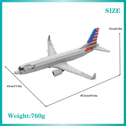 B737-800 Commercial Airliner Building Kit | Classic Silver Bird Edition - 2