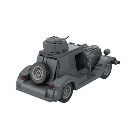 BA-20 Armored Car MOC Building Kit | WWII Recon Vehicle Model - 2