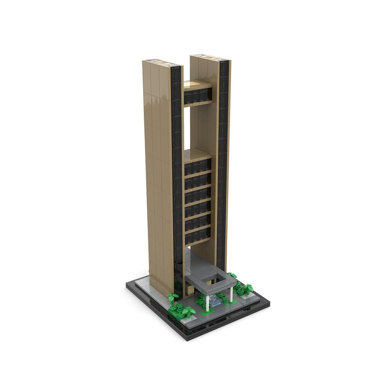 Bahrain Bay Hotel Tower 1:800 MOC Architecture Building Kit - 1