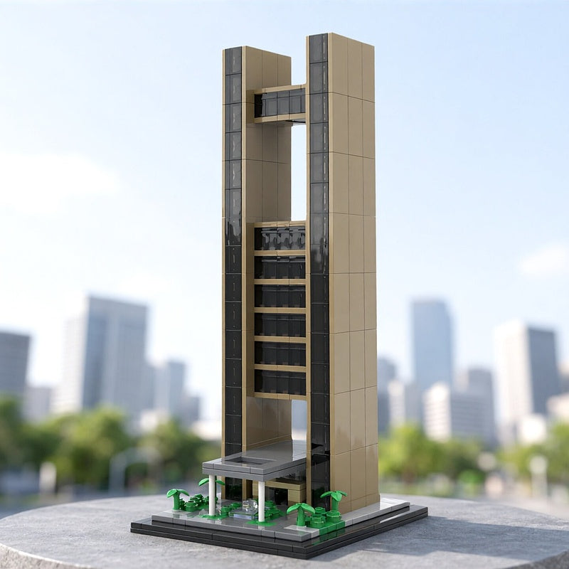 Bahrain Bay Hotel Tower 1:800 MOC Architecture Building Kit - 5