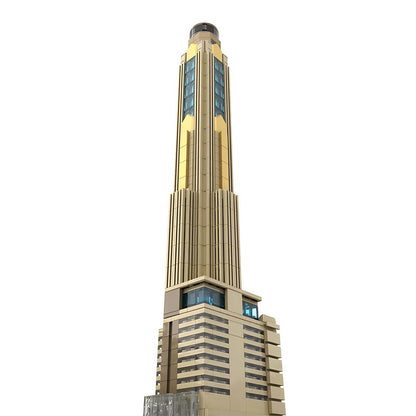 Baiyoke Tower II Bangkok Skyscraper Building Kit | 1:800 Scale LEGO-Compatible MOC - 3