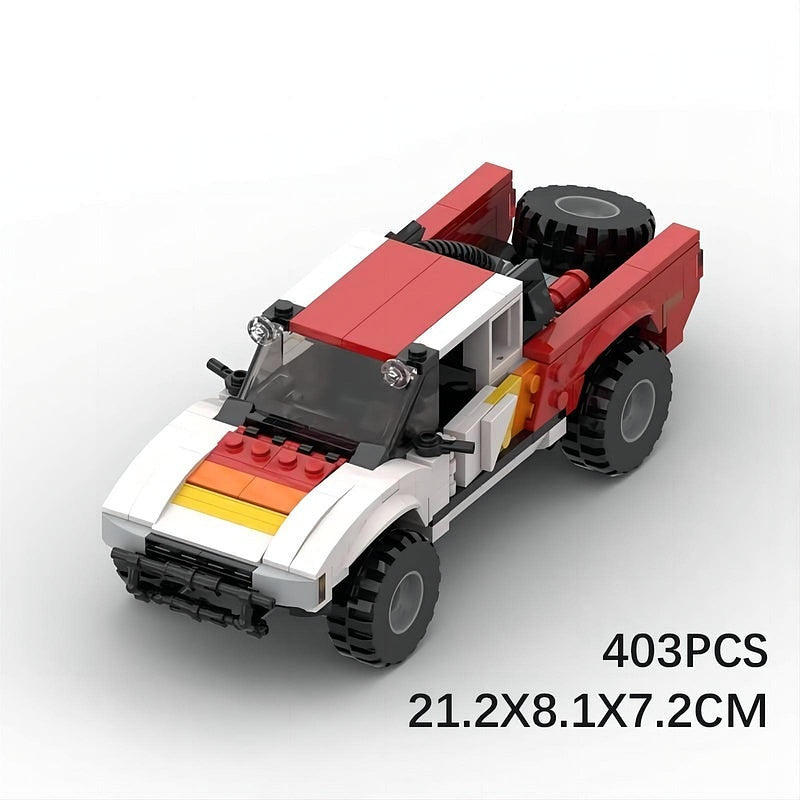 Baja Trophy Truck MOC Building Kit | Off-Road Vehicle Model - 6