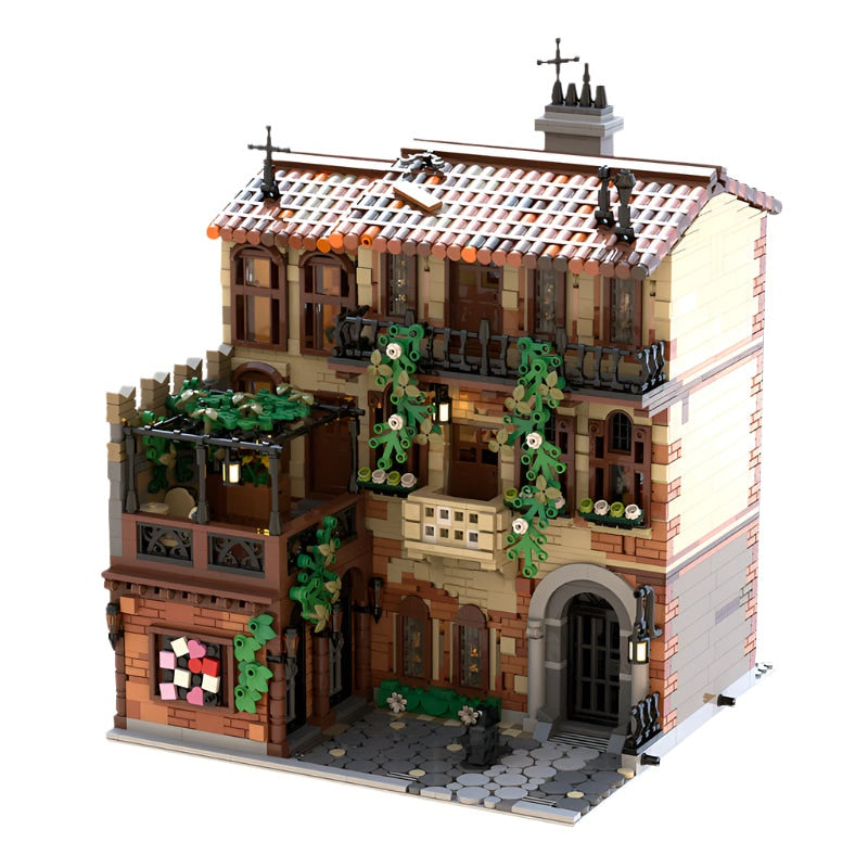 Balcony Of Juliet MOC Building Kit | Romantic Historic House Model - 1