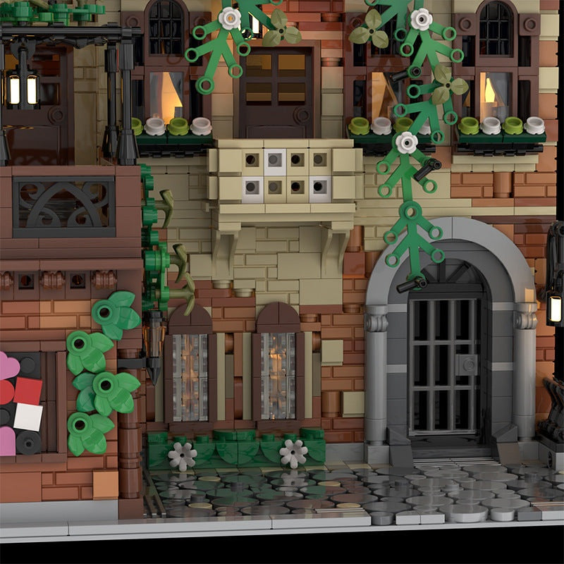 Balcony Of Juliet MOC Building Kit | Romantic Historic House Model - 2