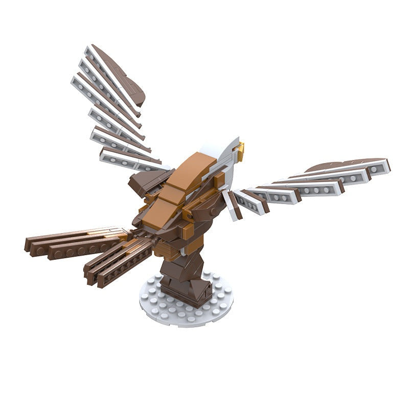 Bald Eagle MOC Building Kit | Majestic Bird of Prey Display Model - 3