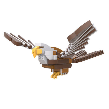 Bald Eagle MOC Building Kit | Majestic Bird of Prey Display Model - 4