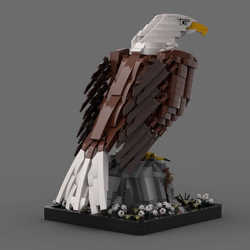 Bald Eagle MOC Building Kit | Majestic Bird of Prey Display Model - 7