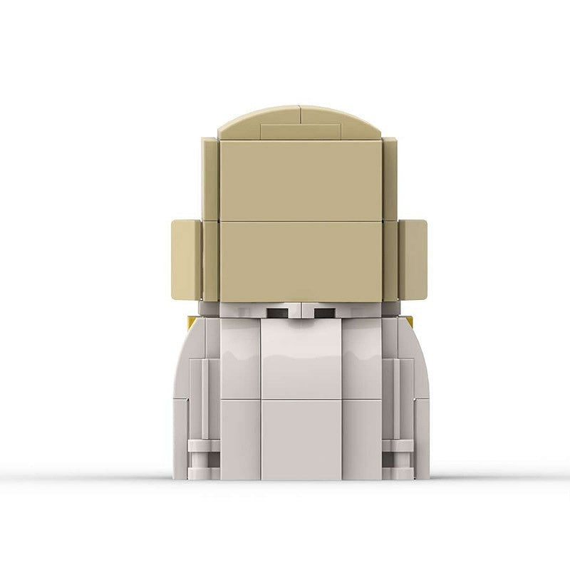 Bald Super Fighter Cube Character MOC Building Kit | Anime Hero Design - 4