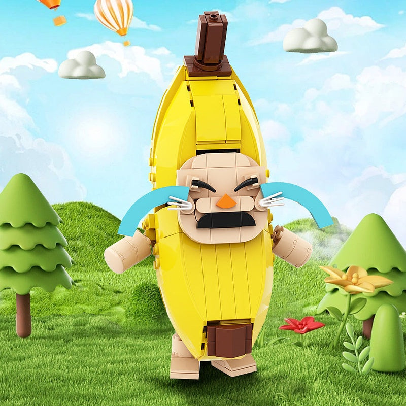 Banana Cat MOC Character Model Building Kit - 2