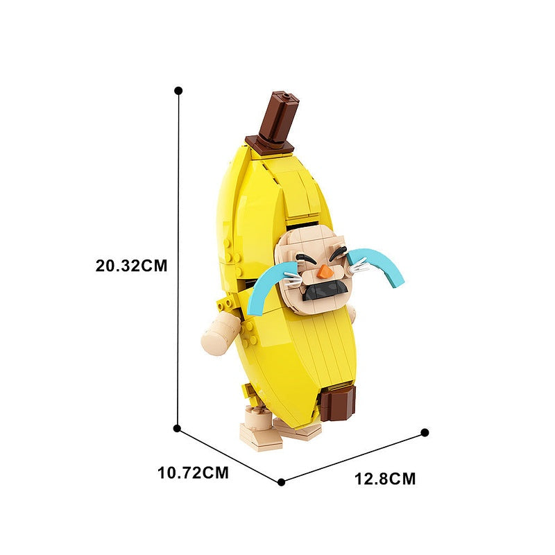Banana Cat MOC Character Model Building Kit - 4