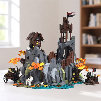 Bandit Mountain Stronghold MOC Fantasy Architecture Building Kit - 2