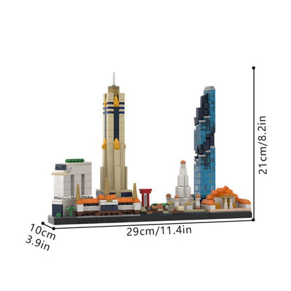 Bangkok Skyline Building Kit | LEGO-Compatible MOC - 4