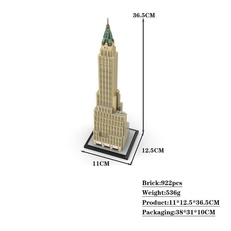 Bank Tower Trust Building 1:800 Scale Building Kit | 40 Wall Street MOC - 4