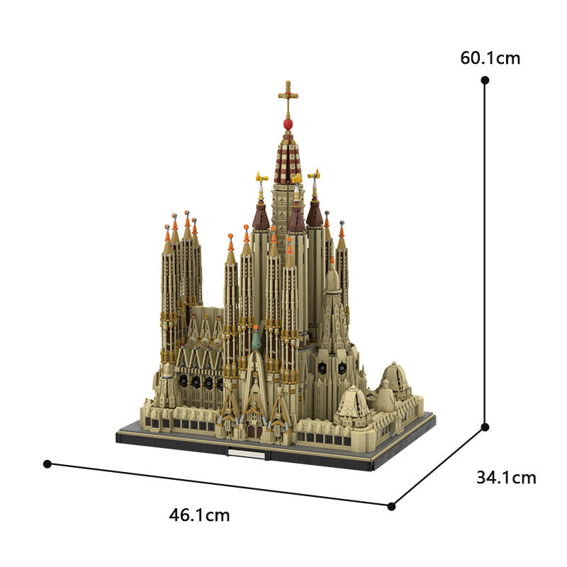 Barcelona Sagrada Familia MOC Building Kit | LEGO-Compatible MOC - 6