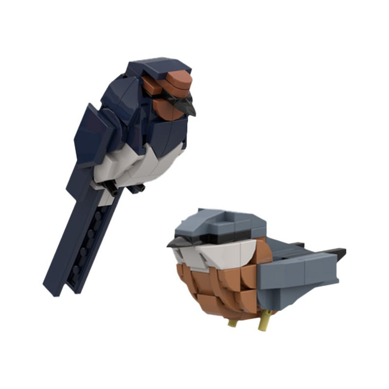Barn Swallow and Eurasian Nuthatch Building Kit - 1