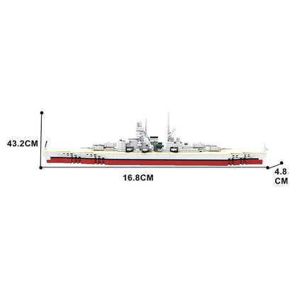 Battleship Bismarck MOC Building Kit | Historic Naval Warship Model - 5
