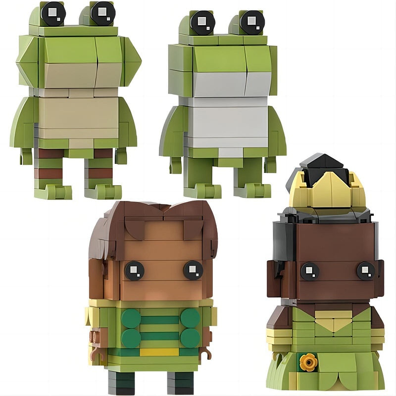 Bayou Princess and Frog Prince BrickHeadz Building Kit | LEGO-Compatible MOC - 9