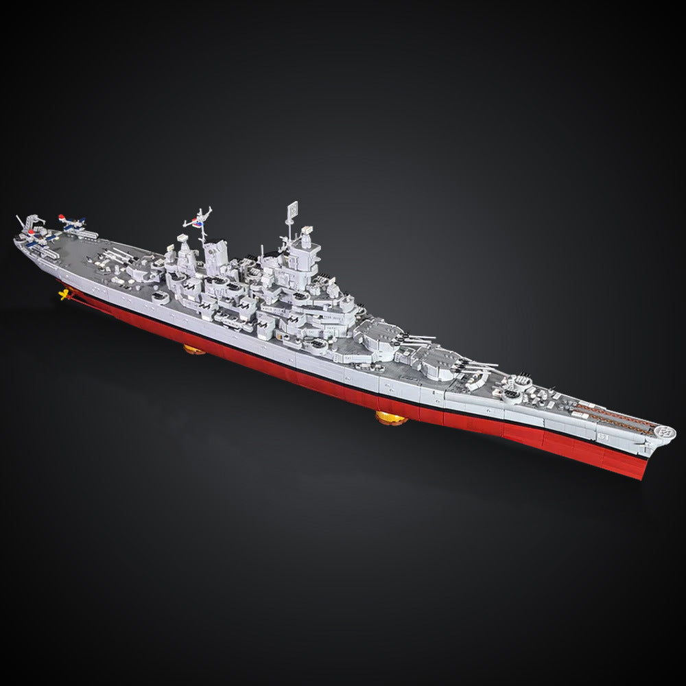 bb-61 uss iowa building set | lego compatible - 1