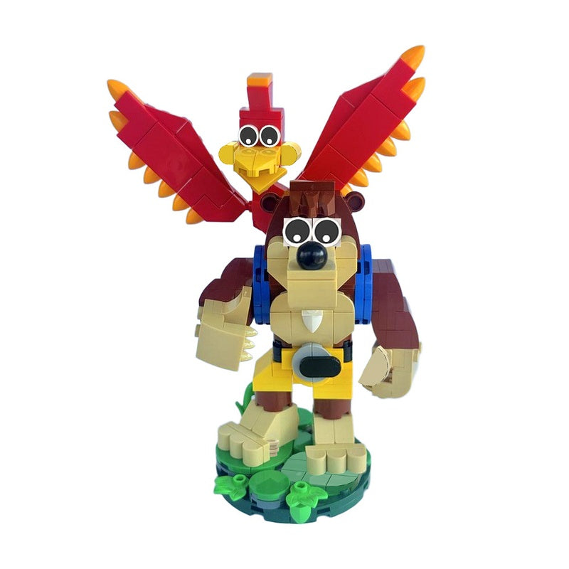Bear & Red Bird Adventure Duo MOC Building Kit - 4