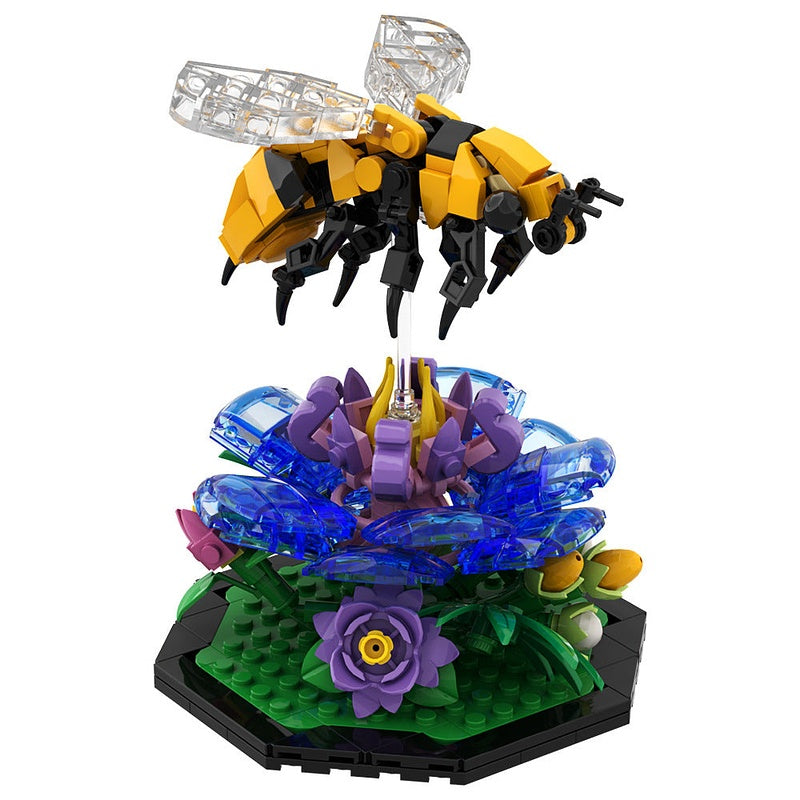 Bee MOC Building Kit | Realistic Insect Animal Figure Model - 1