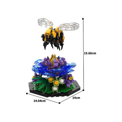 Bee MOC Building Kit | Realistic Insect Animal Figure Model - 5