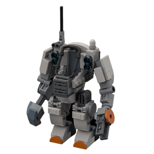 Beefed-up City Space Construction Mech Building Kit | LEGO-Compatible MOC - 1