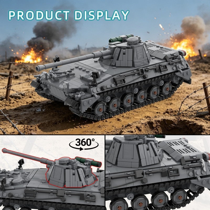 Begleitpanzer 57 Armored Vehicle MOC Building Kit | Cold War Military Model - 3