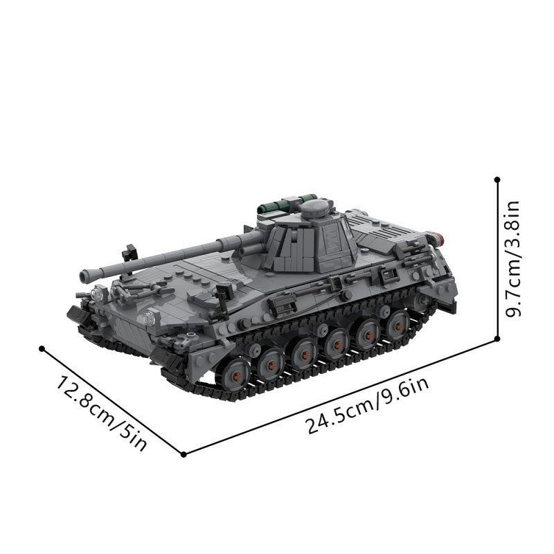 Begleitpanzer 57 Armored Vehicle MOC Building Kit | Cold War Military Model - 4