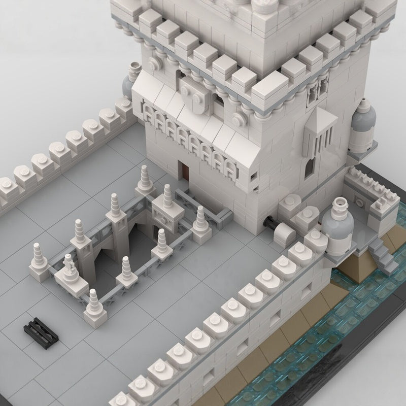 Belém Tower Lisbon Historic Fortress MOC Building Kit - 4