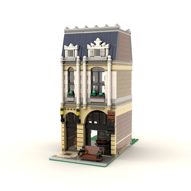 Belgian Chocolate Shop MOC Modular City Building Kit - 1