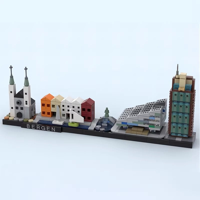 Bergen Skyline Building Kit | Compatible MOC - 3
