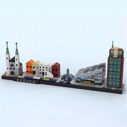Bergen Skyline Building Kit | Compatible MOC - 3