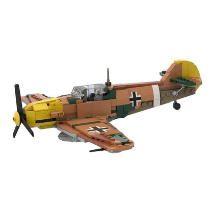 Bf 109 E-7 Trop Fighter MOC Building Kit | WWII Aircraft Model - 1