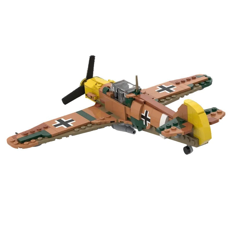 Bf 109 E-7 Trop Fighter MOC Building Kit | WWII Aircraft Model - 2