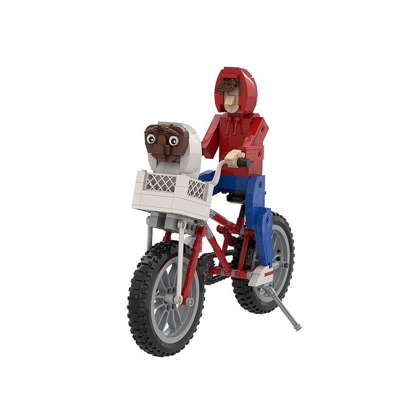 Bicycle Alien Encounter MOC Building Kit | Character Diorama - 5