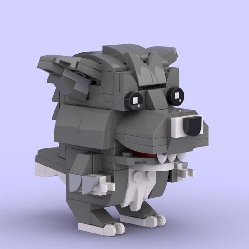 Big Bad Wolf Cube Character MOC Building Kit - 2