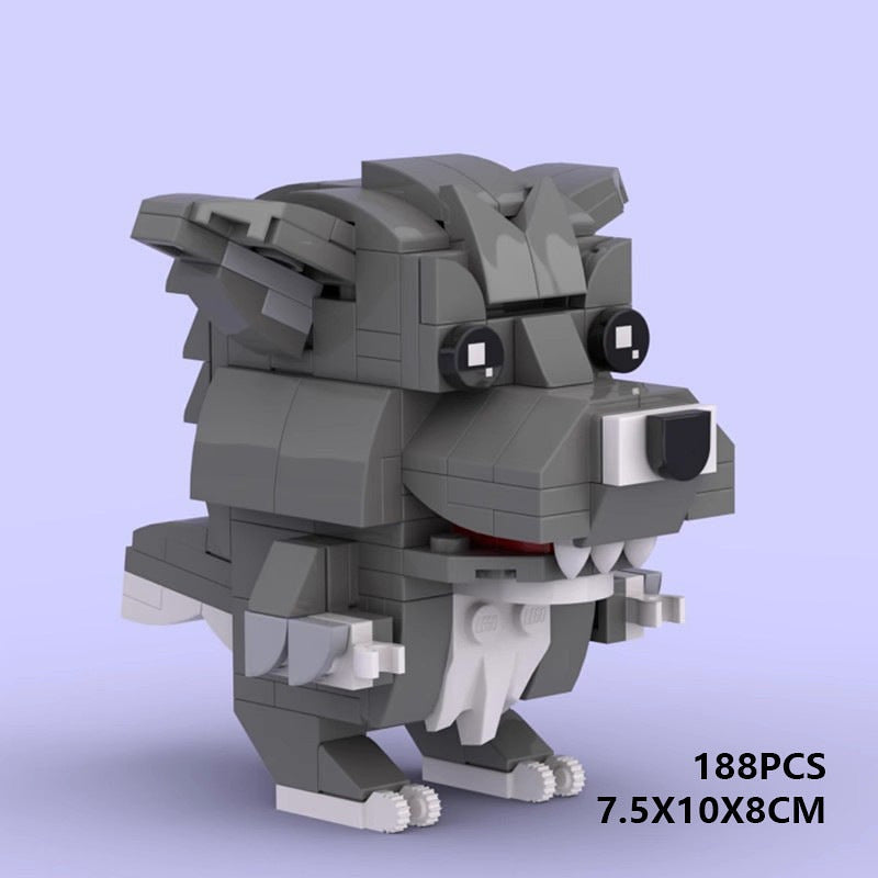 Big Bad Wolf Cube Character MOC Building Kit - 3