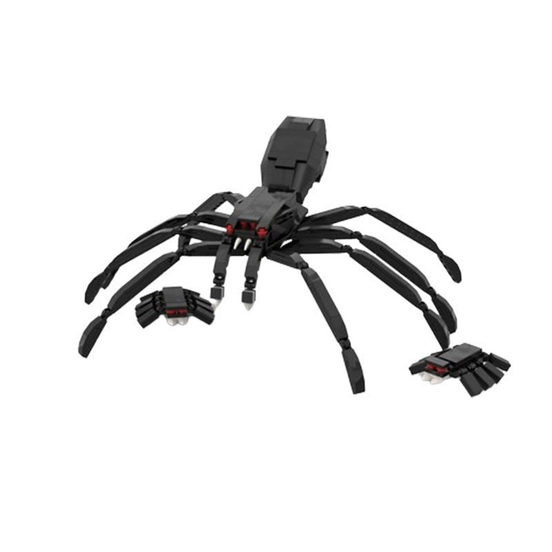 Big Black Spider MOC Building Kit | Realistic Spider Animal Figure Model - 3