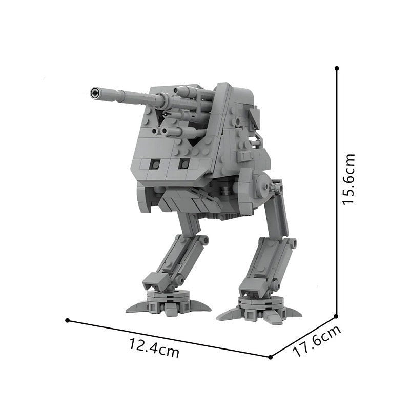 Bipedal Defense Turret Walker Mech MOC Building Kit | Robot Model - 5