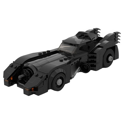 Black 8-Stud Wide Turbine-Nose Gothic Supercar MOC Building Kit - 1