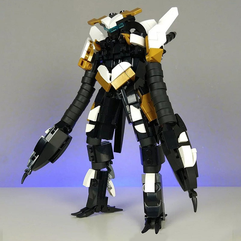 Black & Gold Claw-Arm Machine Robot MOC Building Kit - 3
